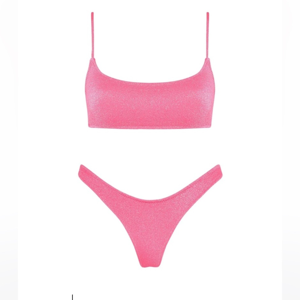 NEW WITHOUT TAGS Triangle bikini -pitaya sparkle